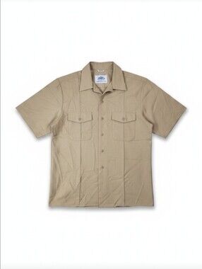 VTG DSCP Military Uniform Khaki Utility Work Shirt Sz Medium Athletic Fit